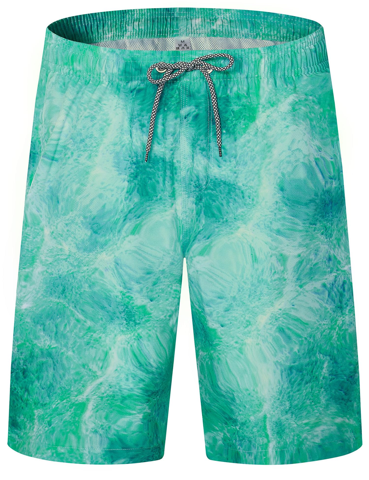 Swim Board Shorts Stretchy High Waisted Beach Shorts